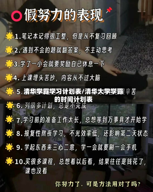 清华学霸学习计划表/清华大学学霸的时间计划表-第1张图片