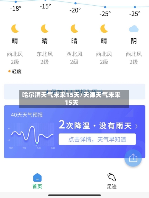 哈尔滨天气未来15天/天津天气未来15天-第1张图片