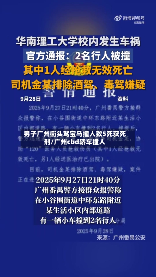 男子广州街头驾宝马撞人致5死获死刑/广州cbd轿车撞人-第1张图片