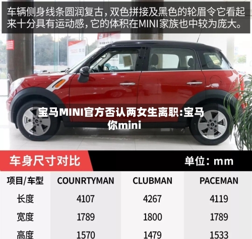 宝马MINI官方否认两女生离职:宝马你mini-第1张图片