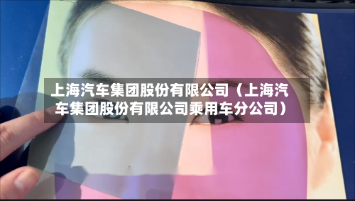 上海汽车集团股份有限公司（上海汽车集团股份有限公司乘用车分公司）-第1张图片