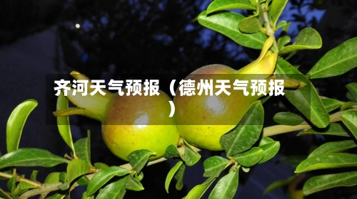 齐河天气预报（德州天气预报）-第1张图片