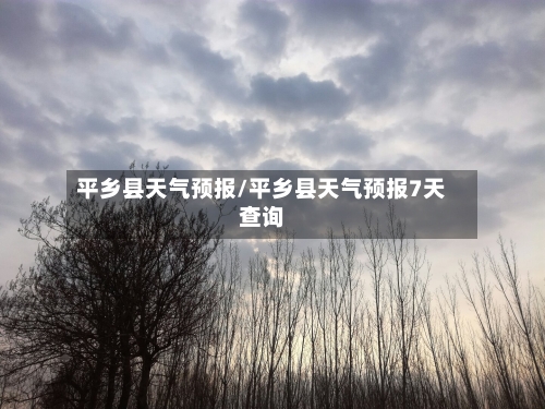 平乡县天气预报/平乡县天气预报7天查询-第1张图片