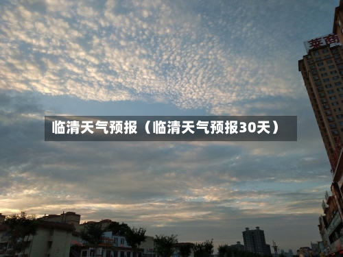 临清天气预报（临清天气预报30天）-第1张图片