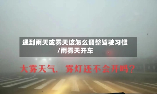 遇到雨天或雾天该怎么调整驾驶习惯/雨雾天开车-第1张图片