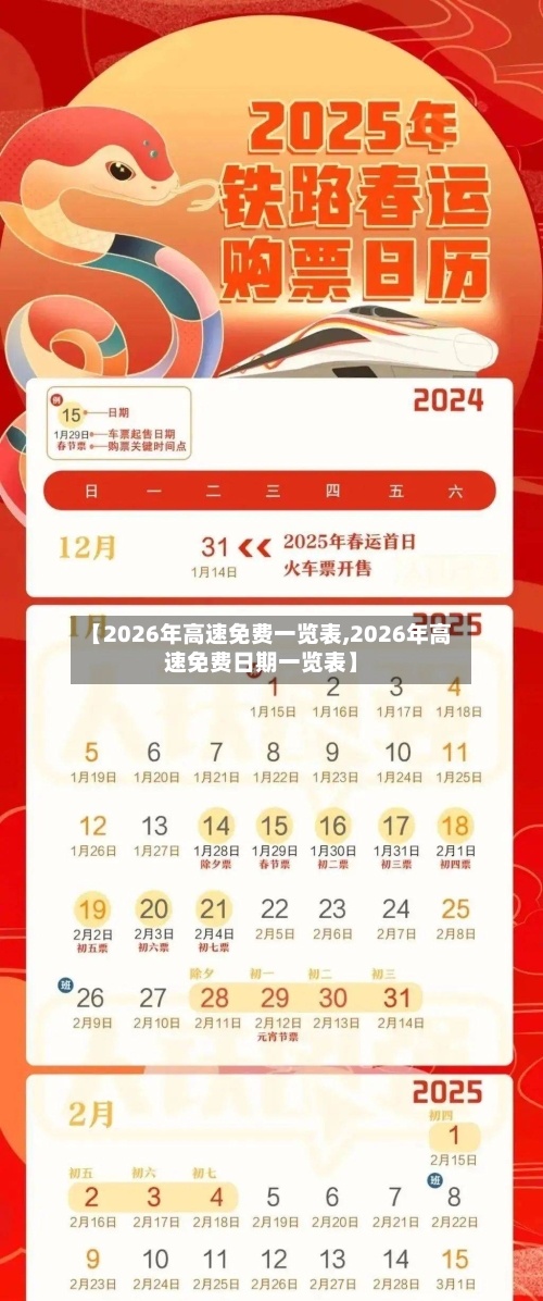 【2026年高速免费一览表,2026年高速免费日期一览表】-第1张图片