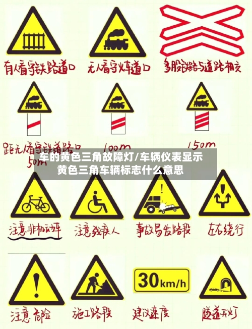车的黄色三角故障灯/车辆仪表显示黄色三角车辆标志什么意思-第1张图片