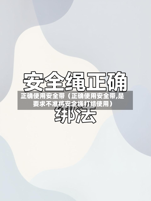 正确使用安全带（正确使用安全带,是要求不准将安全绳打结使用）-第1张图片