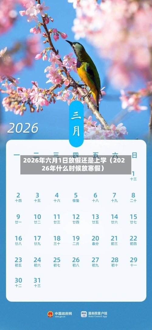 2026年六月1日放假还是上学(20226年什么时候放寒假)-第1张图片
