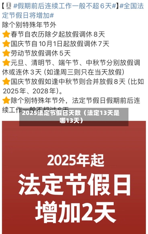 2025法定节假日天数（法定13天是哪13天）-第1张图片