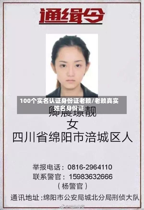 100个实名认证身份证老赖/老赖真实姓名身份证-第1张图片