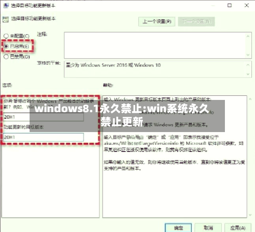 windows8.1永久禁止:win系统永久禁止更新-第1张图片