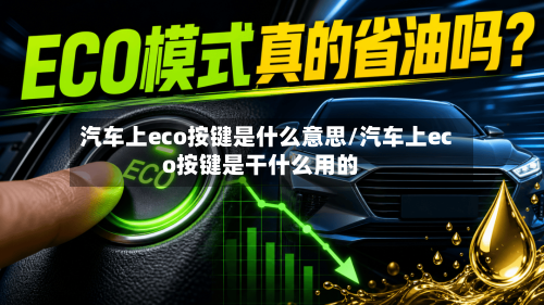 汽车上eco按键是什么意思/汽车上eco按键是干什么用的-第1张图片