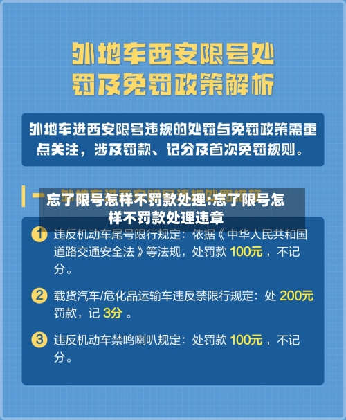 忘了限号怎样不罚款处理:忘了限号怎样不罚款处理违章-第1张图片
