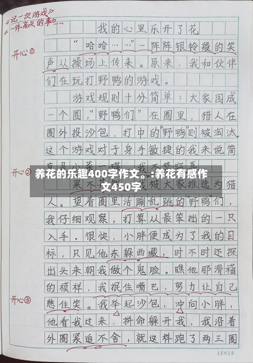 养花的乐趣400字作文。:养花有感作文450字-第1张图片