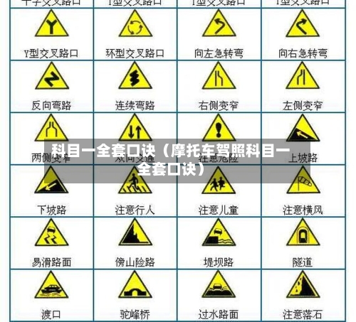 科目一全套口诀(摩托车驾照科目一全套口诀)-第1张图片
