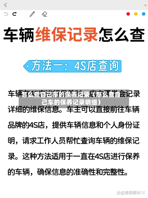 怎么查自己车的保养记录（怎么查自己车的保养记录明细）-第1张图片