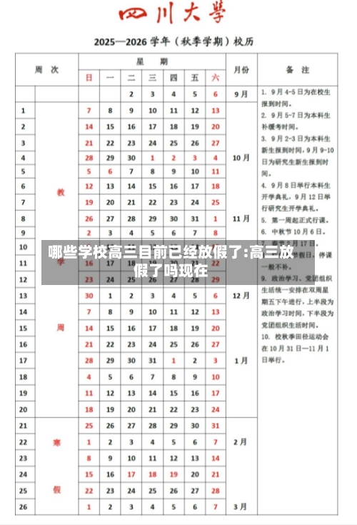 哪些学校高三目前已经放假了:高三放假了吗现在-第1张图片