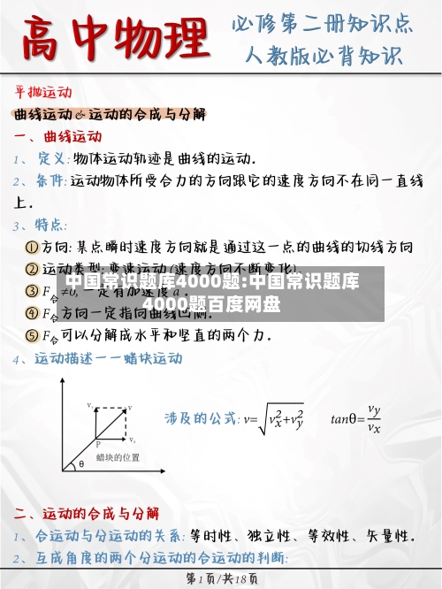 中国常识题库4000题:中国常识题库4000题百度网盘-第1张图片