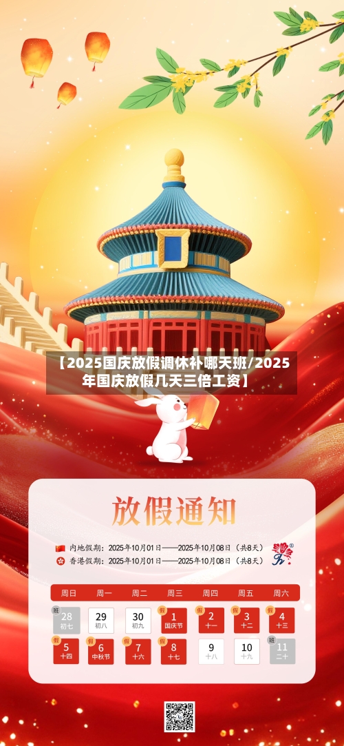 【2025国庆放假调休补哪天班/2025年国庆放假几天三倍工资】-第1张图片