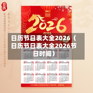 日历节日表大全2026（日历节日表大全2026节日时间）-第1张图片