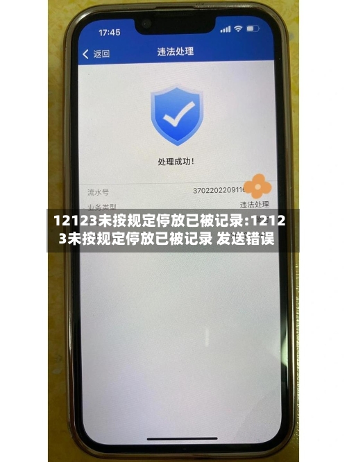 12123未按规定停放已被记录:12123未按规定停放已被记录 发送错误-第1张图片