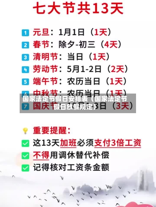 国家法定节假日安排表(国家法定节假日放假规定)-第1张图片