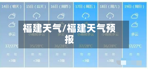 福建天气/福建天气预报-第1张图片