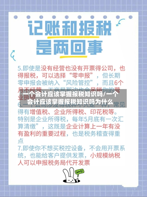 一个会计应该掌握报税知识吗/一个会计应该掌握报税知识吗为什么-第1张图片