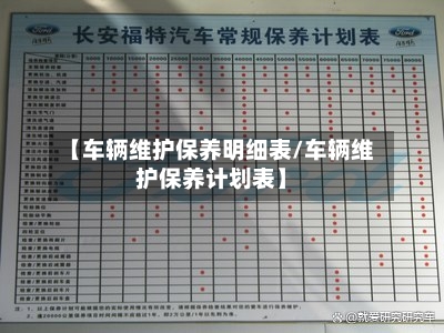 【车辆维护保养明细表/车辆维护保养计划表】-第1张图片