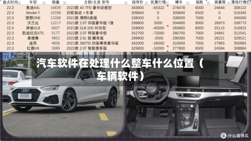 汽车软件在处理什么整车什么位置(车辆软件)-第1张图片