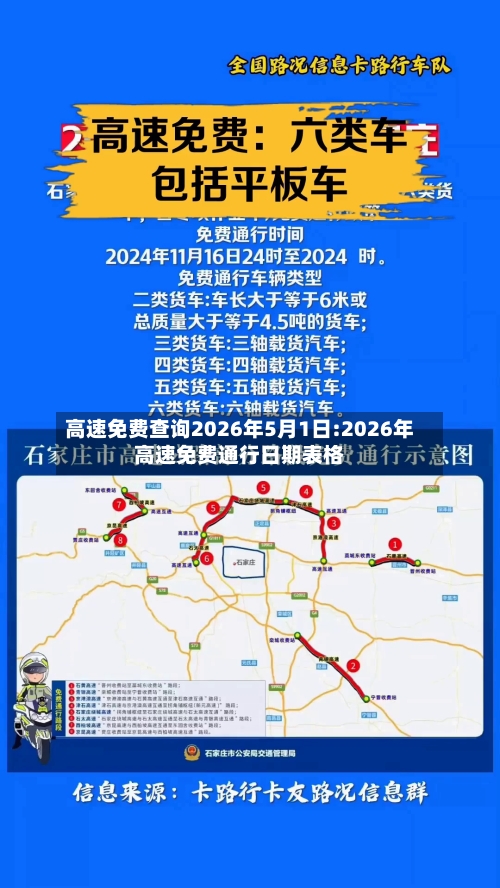 高速免费查询2026年5月1日:2026年高速免费通行日期表格-第1张图片
