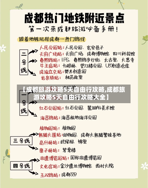 【成都旅游攻略5天自由行攻略,成都旅游攻略5天自由行攻略大全】-第1张图片