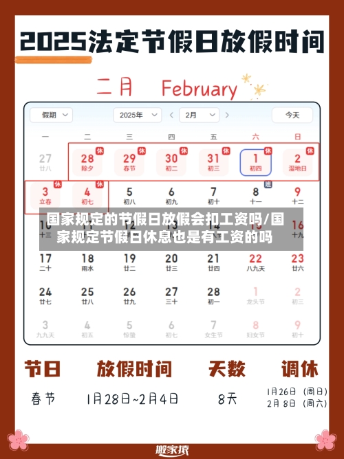 国家规定的节假日放假会扣工资吗/国家规定节假日休息也是有工资的吗-第1张图片