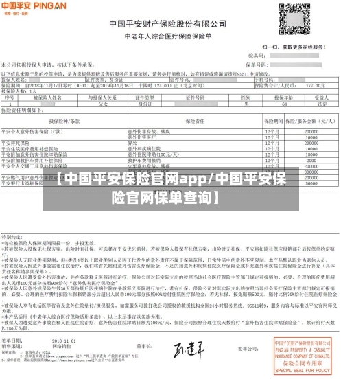 【中国平安保险官网app/中国平安保险官网保单查询】-第1张图片