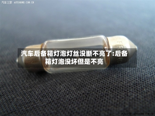 汽车后备箱灯泡灯丝没断不亮了:后备箱灯泡没坏但是不亮-第1张图片