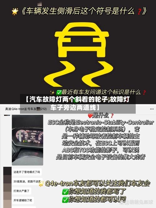 【汽车故障灯两个斜着的轮子,故障灯车子旁边两道线】-第1张图片