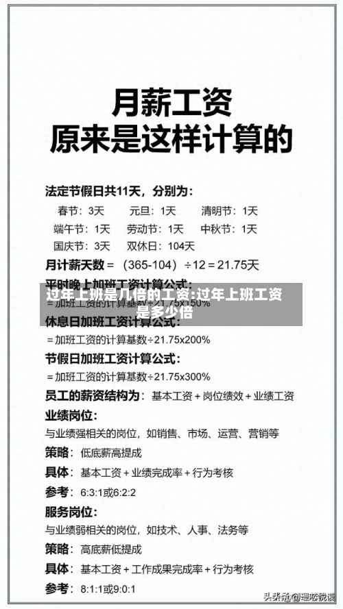 过年上班是几倍的工资:过年上班工资是多少倍-第1张图片