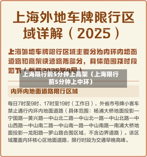 上海限行前5分钟上高架(上海限行前5分钟上中环)-第1张图片