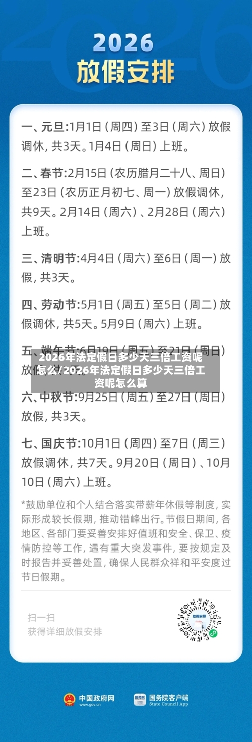 2026年法定假日多少天三倍工资呢怎么/2026年法定假日多少天三倍工资呢怎么算-第1张图片