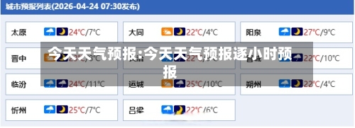 今天天气预报:今天天气预报逐小时预报-第1张图片