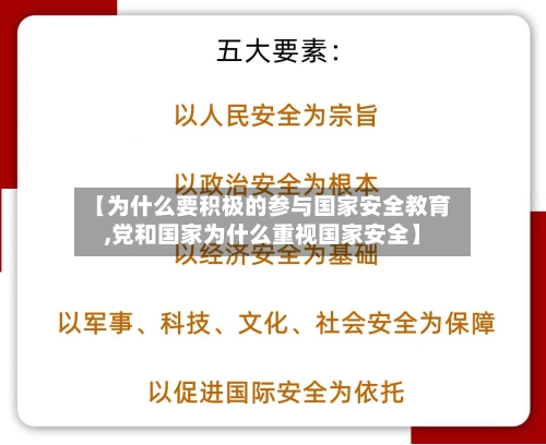 【为什么要积极的参与国家安全教育,党和国家为什么重视国家安全】-第1张图片