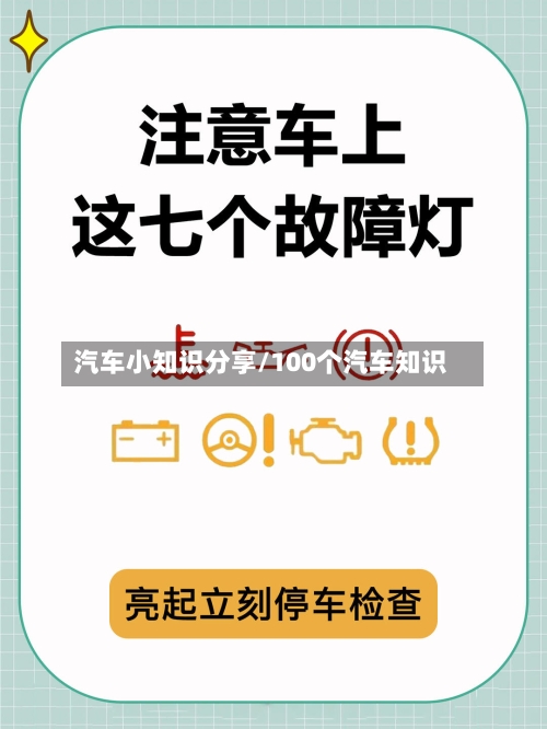 汽车小知识分享/100个汽车知识-第1张图片
