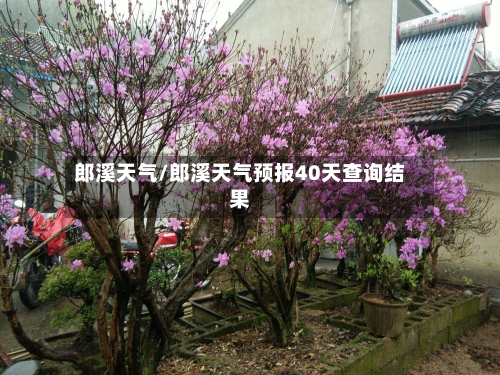 郎溪天气/郎溪天气预报40天查询结果-第1张图片