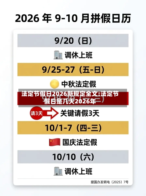 法定节假日2026新规定全文:法定节假日是几天2026年-第1张图片
