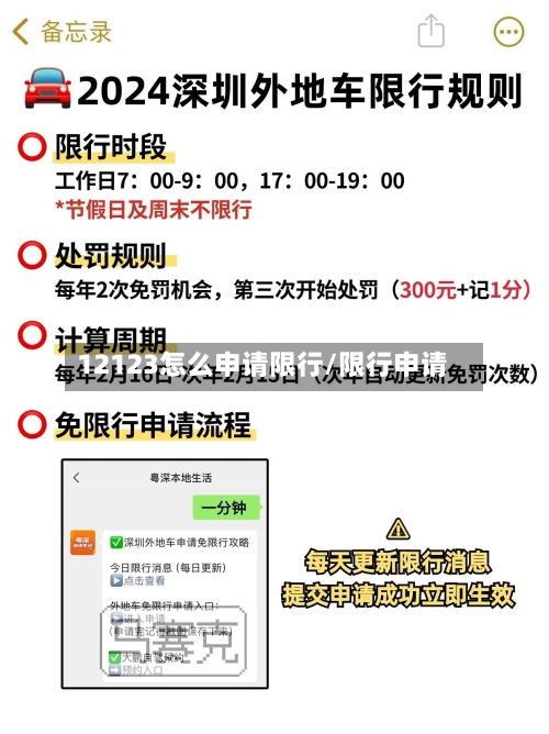 12123怎么申请限行/限行申请-第1张图片