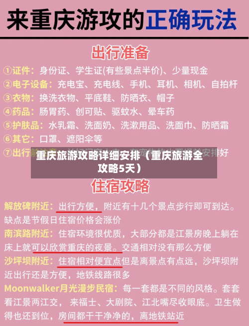 重庆旅游攻略详细安排(重庆旅游全攻略5天)-第1张图片