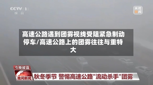 高速公路遇到团雾视线受阻紧急制动停车/高速公路上的团雾往往与重特大-第1张图片