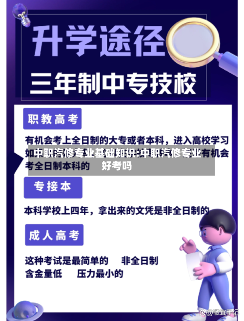 中职汽修专业基础知识:中职汽修专业好考吗-第1张图片