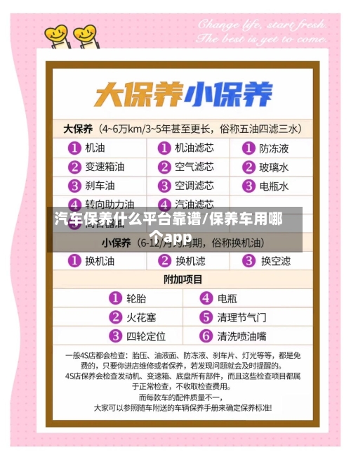汽车保养什么平台靠谱/保养车用哪个app-第1张图片